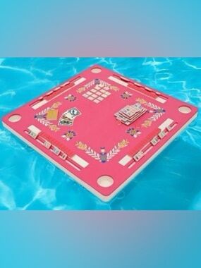 3 n 1 floating game mat- mahjong, rummi, cards